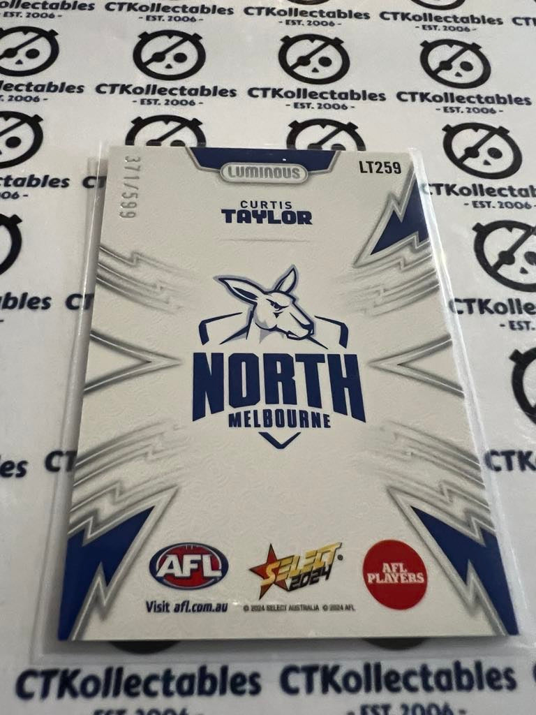 2024 AFL Footy Stars Luminous Thunderbolt Curtis Taylor #371/599