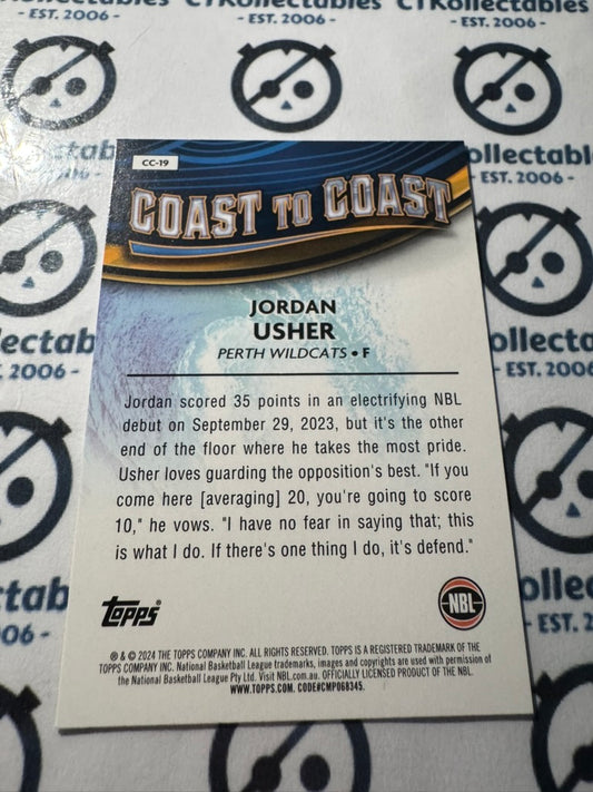 2023-24 Topps NBL Jordan Usher Coast to coast #CC-19 Wildcats