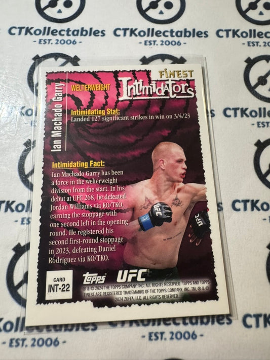2024 UFC Topps Finest Ian Machado Intimidators #INT-22 Welterweight