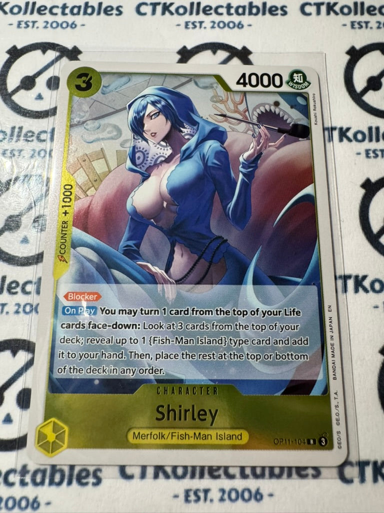 One Piece TCG Shirley OP11-104 FOIL A Fist of Divine speed NM/M
