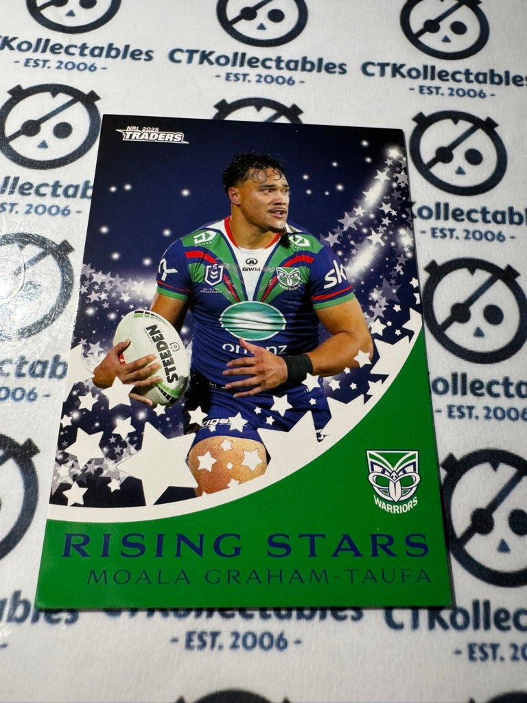 2025 NRL Traders Rising Stars RS 47 / 51 WARRIORS MOALA GRAHAM-TAUFA