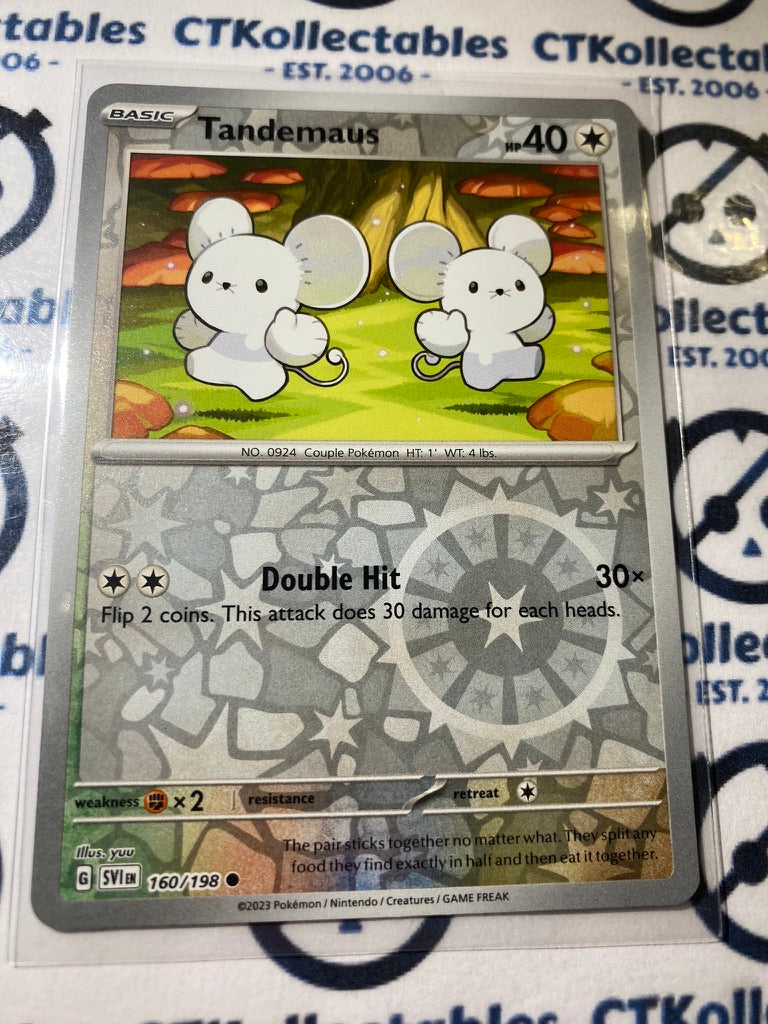 Tandemaus Reverse Holo #160/198 2023 Scarlet & Violet Pokémon TCG