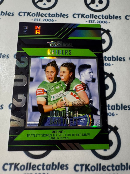 2025 NRL Traders Season To Remember SR 06 / 51 RAIDERS MADISON BARTLETT