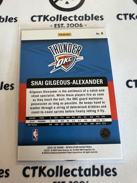 2024-25 NBA Panini Revolution Shai Gilgeous-Alexander Base #8 OKC