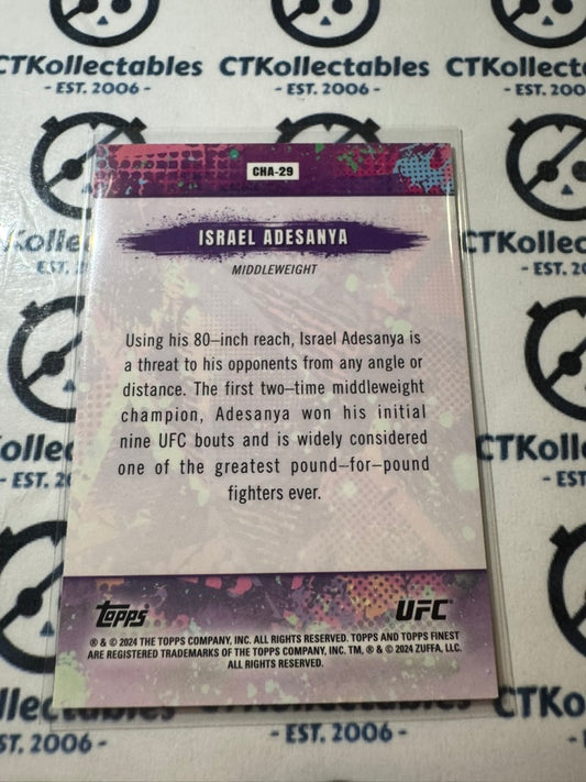 2024 UFC Topps Finest Isreal Adesanya CHAOS #CHA-29 Middleweight