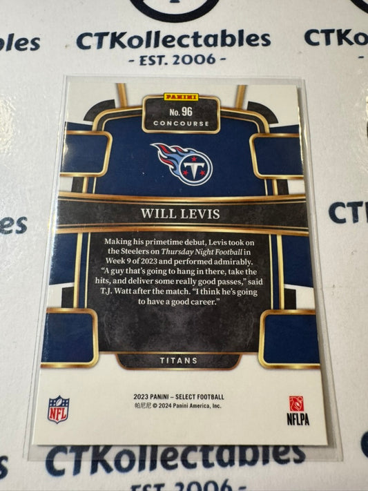 2023 NFL Panini Select Concourse Rookie #96 Will Levis Titans