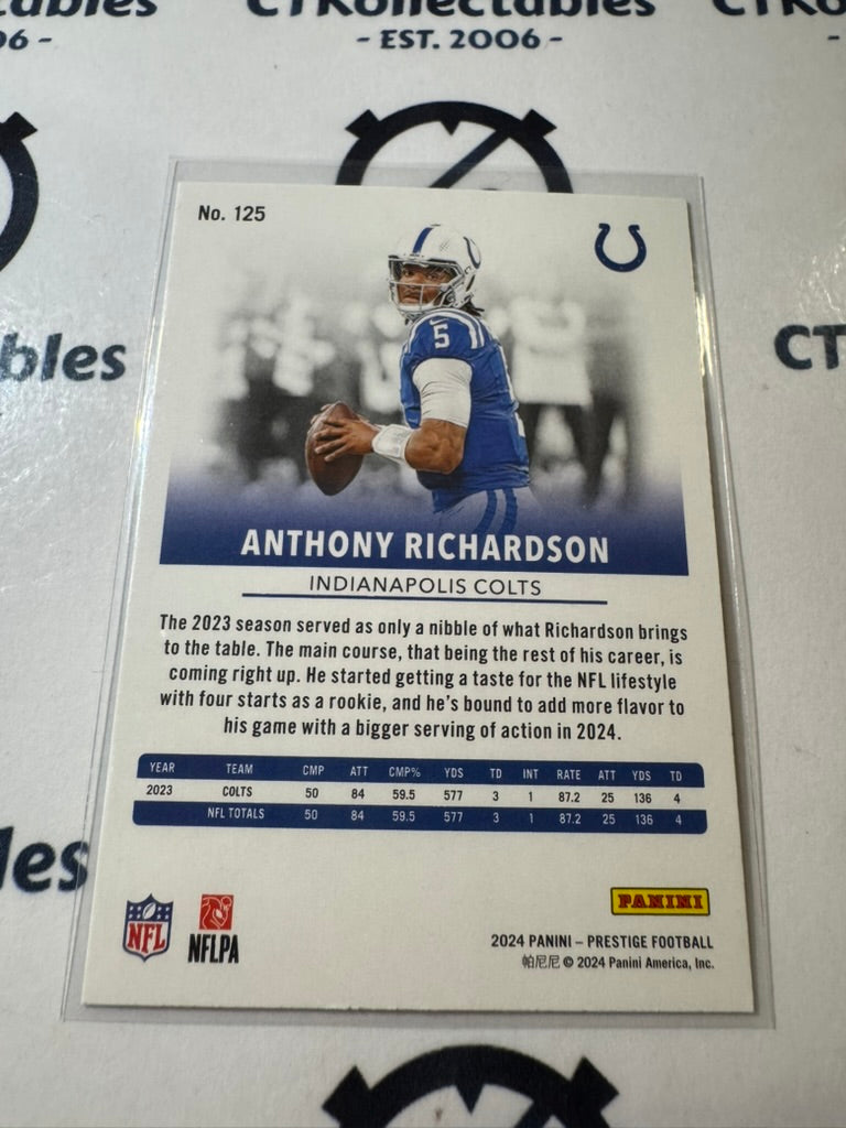 2024 NFL Prestige Dots Xtra Points #125 Anthony Richardson Indianapolis Colts