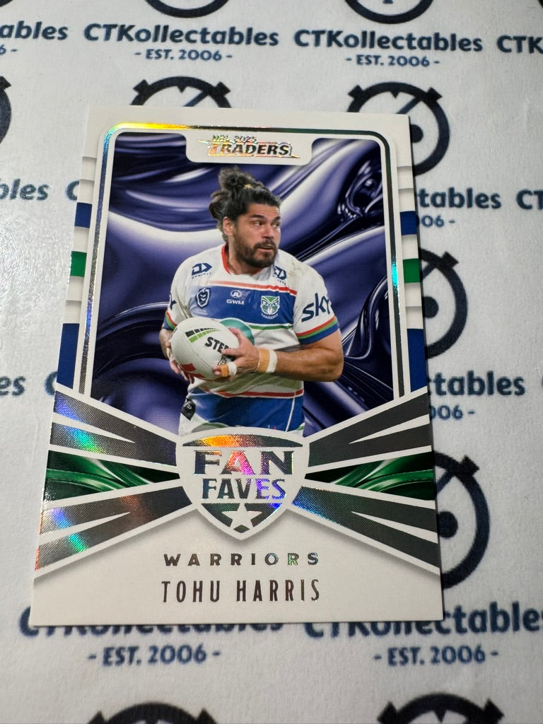 2025 NRL Traders Fan Faves FF 46 / 51 WARRIORS TOHU HARRIS