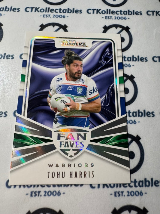2025 NRL Traders  Fan Faves FF 46 / 51 WARRIORS TOHU HARRIS