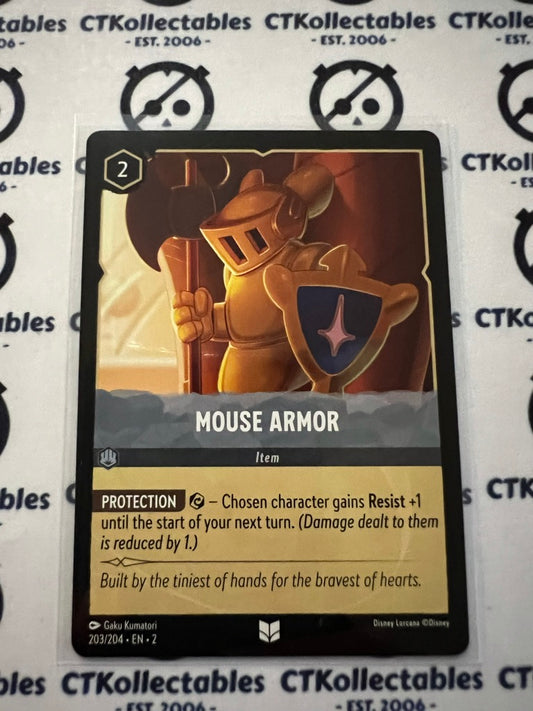 2024 Disney Lorcana Floodborn Non-Foil #203 Mouse Armor – Uncommon