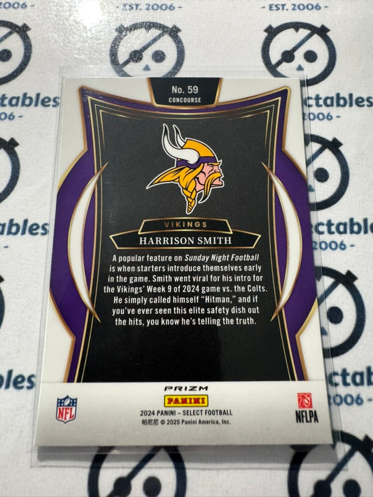 2024 NFL Select Harrison Smith Concourse Red White Blue Shock Prizm #59 Vikings