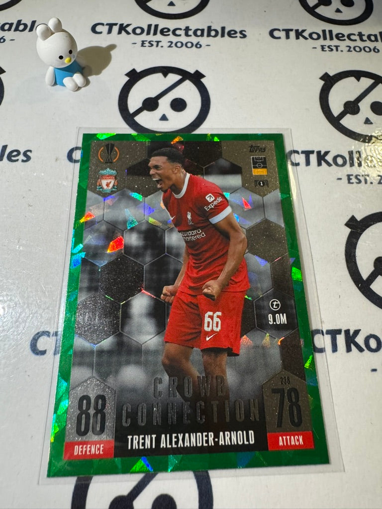 2023-24 TOPPS MATCH ATTAX CROWD CONNECTION TRENT ALEXANDER-ARNOLD EMERALD #238