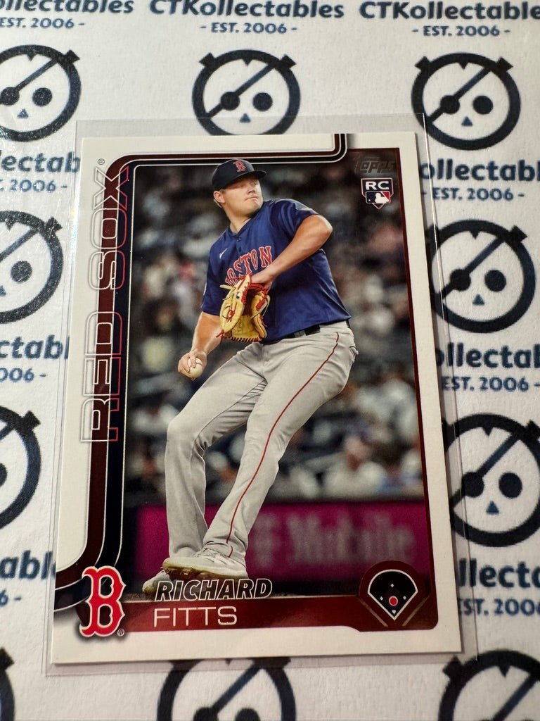 2025 Topps Series 2 Baseball Rookie Card #670 Richard Fitts Boston Red Sox RC