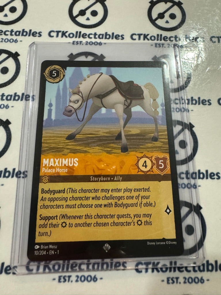 2024 Disney Lorcana Non-Foil #10/204 MAXIMUS – The First Chapter Super Rare