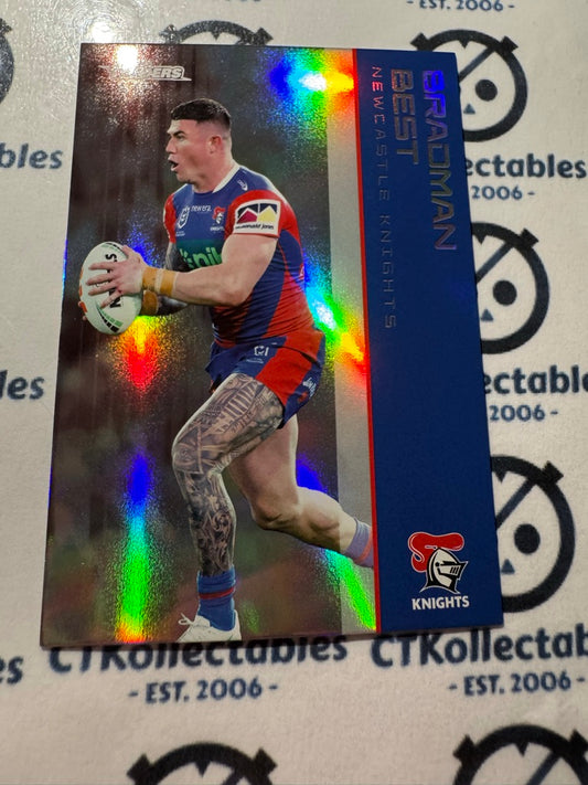 2025 NRL Traders Silver Parallel PS 074 BRADMAN BEST KNIGHTS