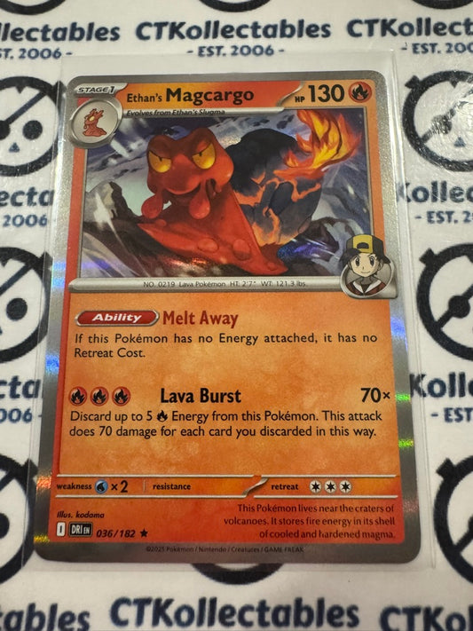 Ethan's Magcargo Holo Rare #036/182 Scarlet & Violet Destined Rivals