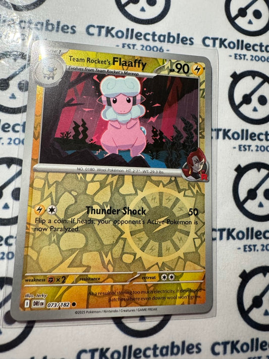 Team Rocket's Flaaffy Scarlet & Violet Destined Rivals #073/182 Reverse Holo