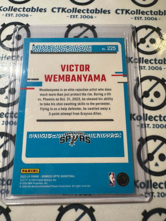 2023-24 NBA Optic Victor Wembanyama rookie card RC #225 Spurs