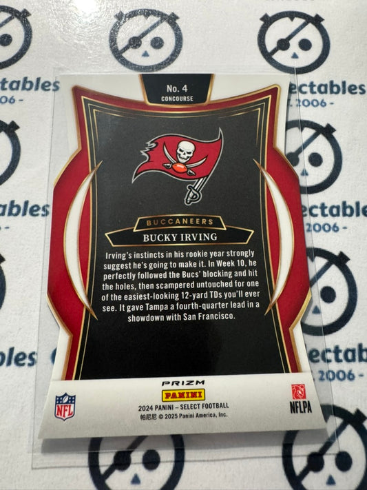 2024 NFL Select Bucky Irving Silver Prizm Die-Cut Rookie #4 Buccaneers