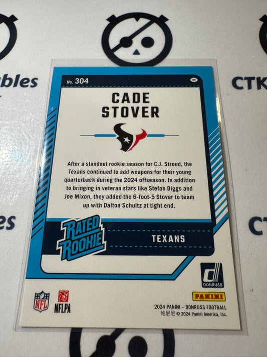 2024 NFL Panini Donruss Rated rookie #304 Cade Stover Texans