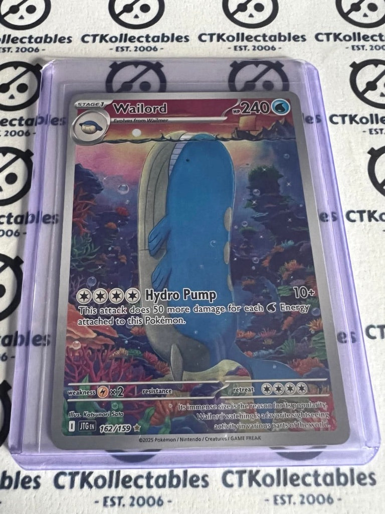 Wailord Illustration Rare #162/159 Journey Together Pokemon