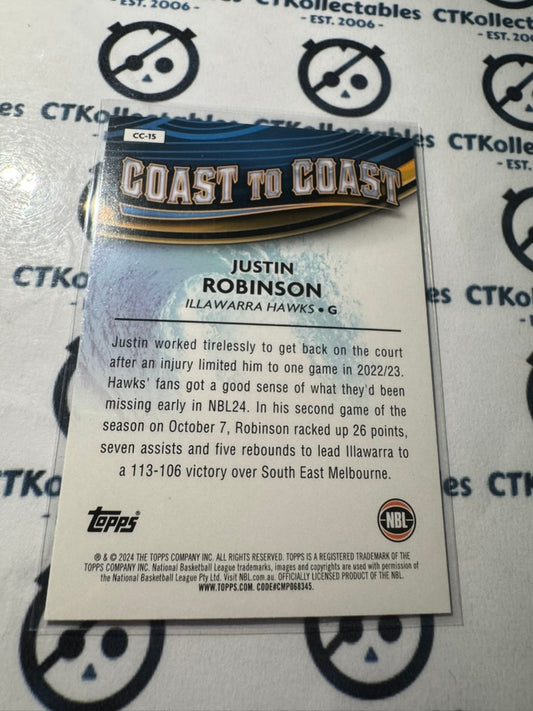 2023-24 Topps NBL Justin Robinson Coast To Coast OPAL #CC-15