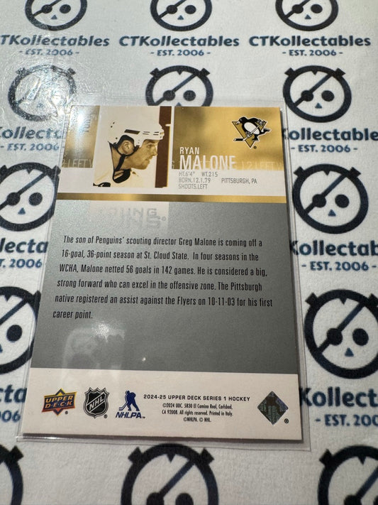 2024-25 Upper Deck Hockey Young Guns Renewed Ryan Malone #YGR-1 Penguins
