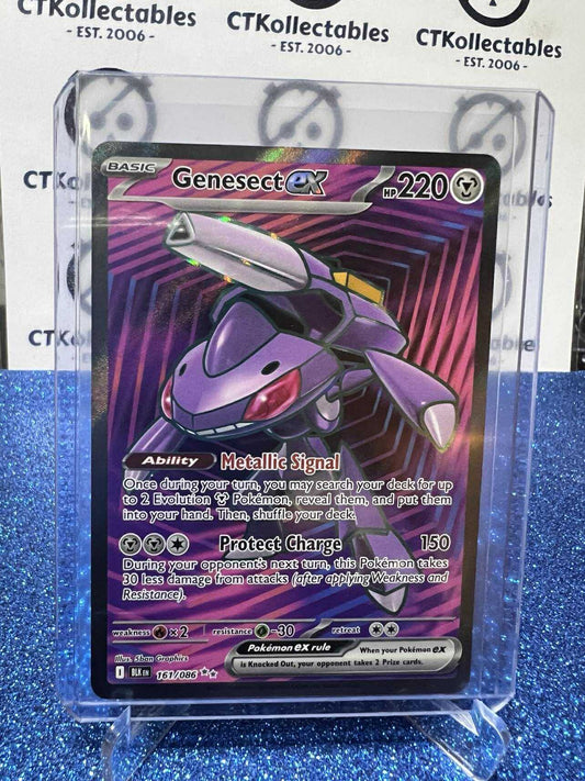 GENESECT EX ULTRA RARE HOLO SCARLET & VIOLET BLACK BOLT #161/086 POKEMON