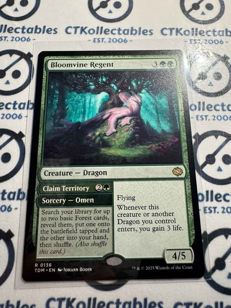 Magic The Gathering Tarkir Dragonstorm 0136 Bloomvine Regent/Claim Territory R