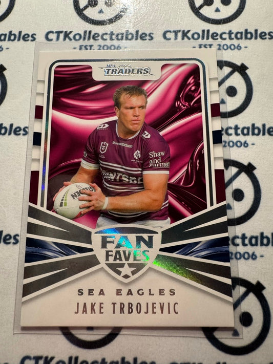 2025 NRL Traders Fan Faves FF 20 / 51 Sea Eagles Jake Trbojevic