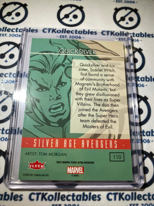 2022 Fleer Ultra Avengers Silverage Quicksilver Green Foil #110 Avengers
