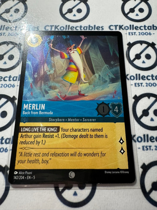 2024 Disney Lorcana Shimmering Skies COLD FOIL 142/204 Merlin