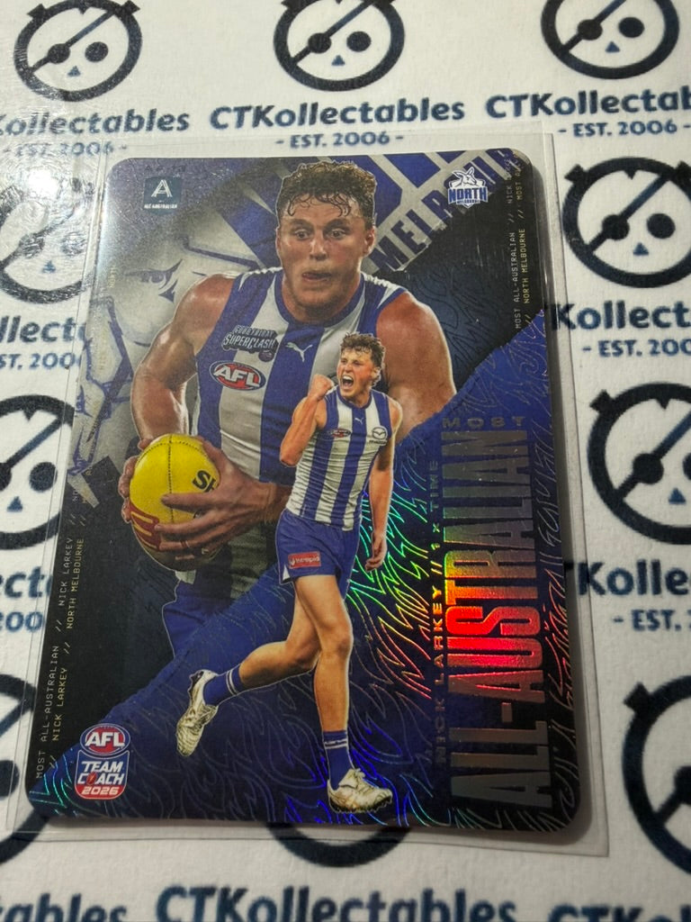 2026 Teamcoach AFL Most All Australian Silver Nick Larkey AA-12 Kangaroos