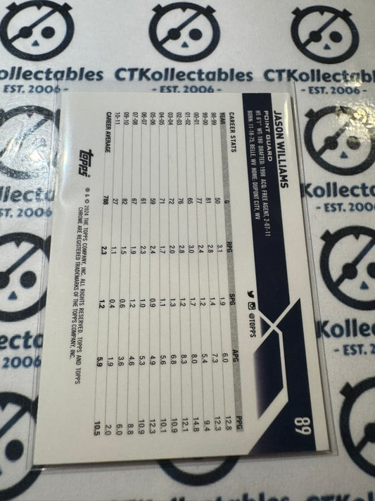 2023-24 NBA Topps Chrome Jason Williams Blue Basketball Refractor #89 Memphis