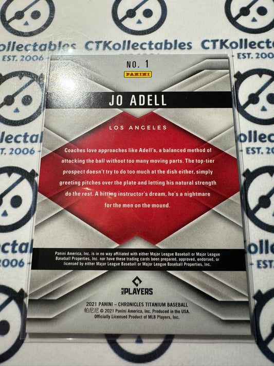 2021 Chronicles MLB Baseball Titanium Jo Adell Rookie Card #1 RC