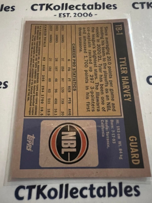 2023-24 Topps NBL Chrome Tyler Harvery Throwback #TB-1 Hawks