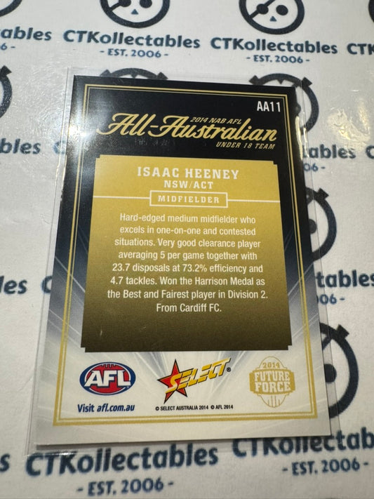2014 Select AFL Future Force Isaac Heeney All Australian #AA11