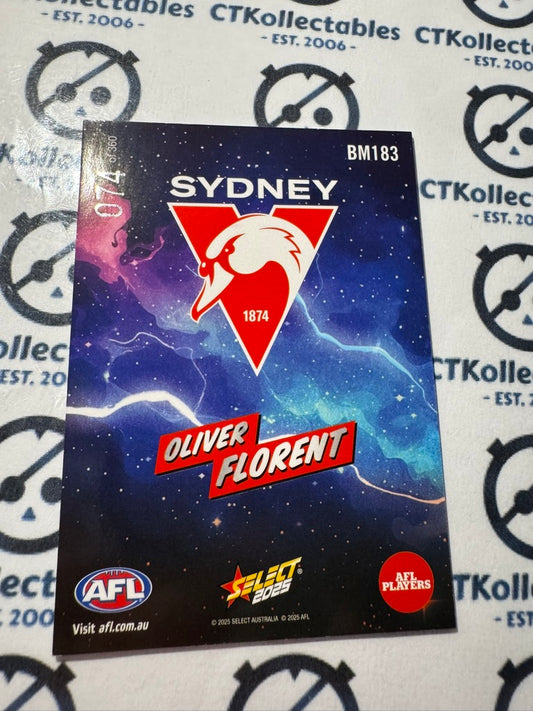 2025 AFL Footy Stars BOOM! Oliver Florent #074/360 Swans BM183
