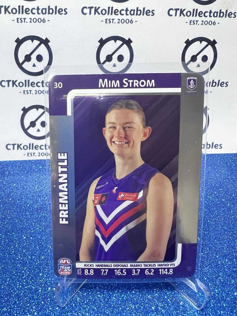 2025 AFLW Teamcoach Silver #30 Mim Strom Dockers