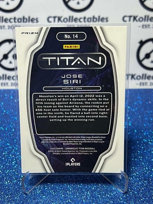 2022 Chronicles MLB Baseball Titan #14 Jose Siri Building Blocks RC Prizm