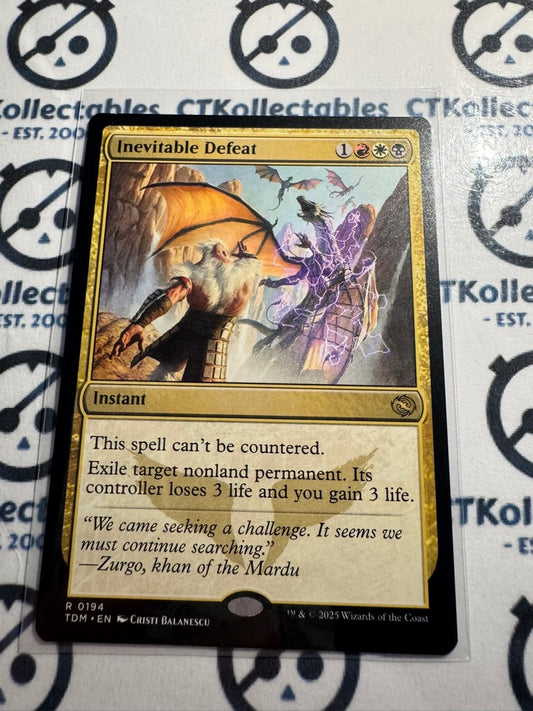 Magic The Gathering Tarkir Dragonstorm 0194 Inevitable Defeat R