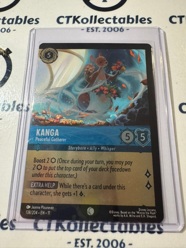 Disney Lorcana Winterspell 138/204 Kanga – Peaceful Gatherer COL FOIL C Error