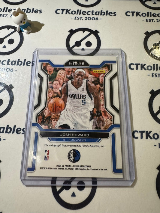 2021-22 Panini NBA PRIZM Josh howard Penmanship Auto #PM-JHW Mavericks