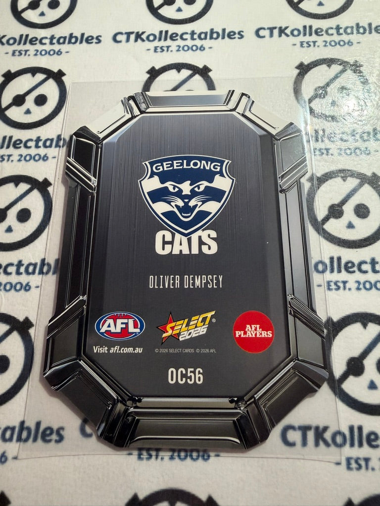 2026 Select AFL Footy Stars Octane Die-Cut Oliver Dempsey OC56 Cats