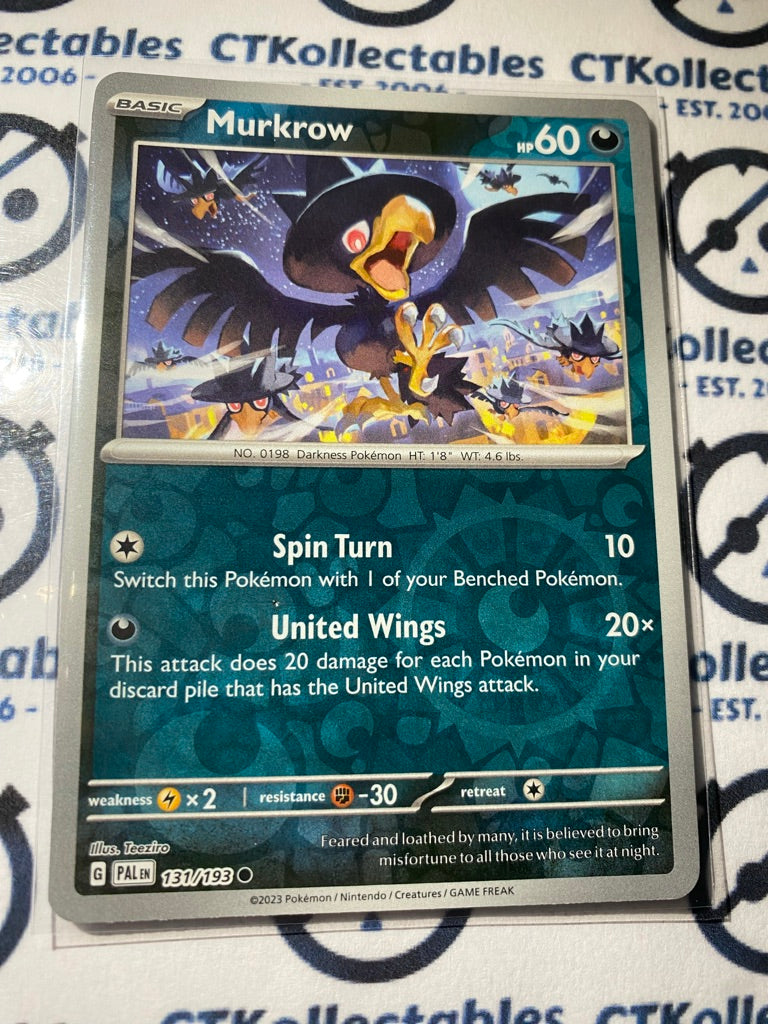 Murkrow Reverse Holo #131/193 2023 Paldea Evolved Pokemon Card