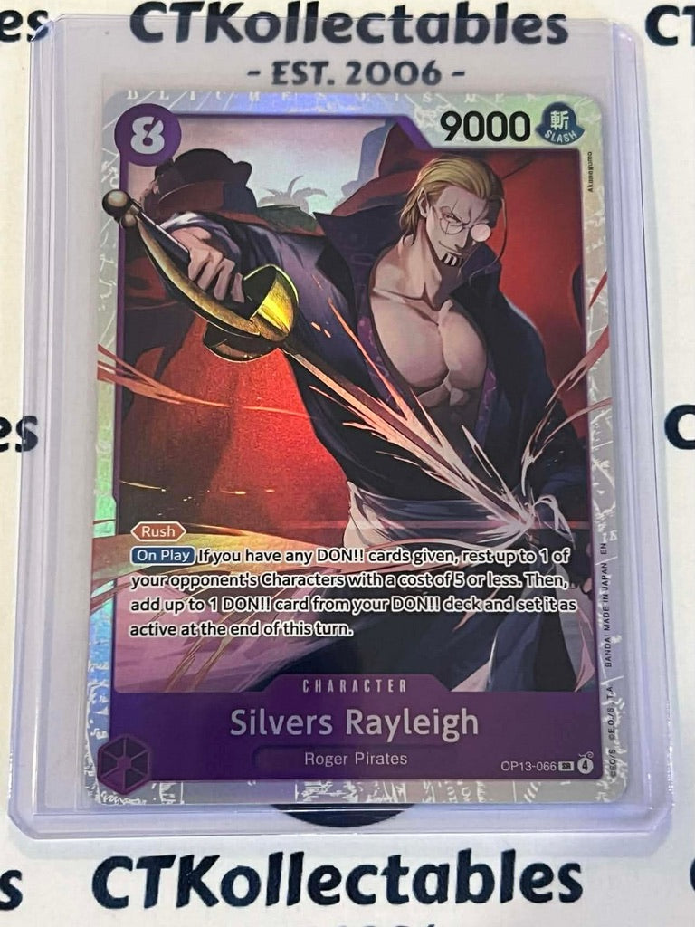 One Piece - Carrying on his will Super Rare OP13-066 – Silvers Rayleigh