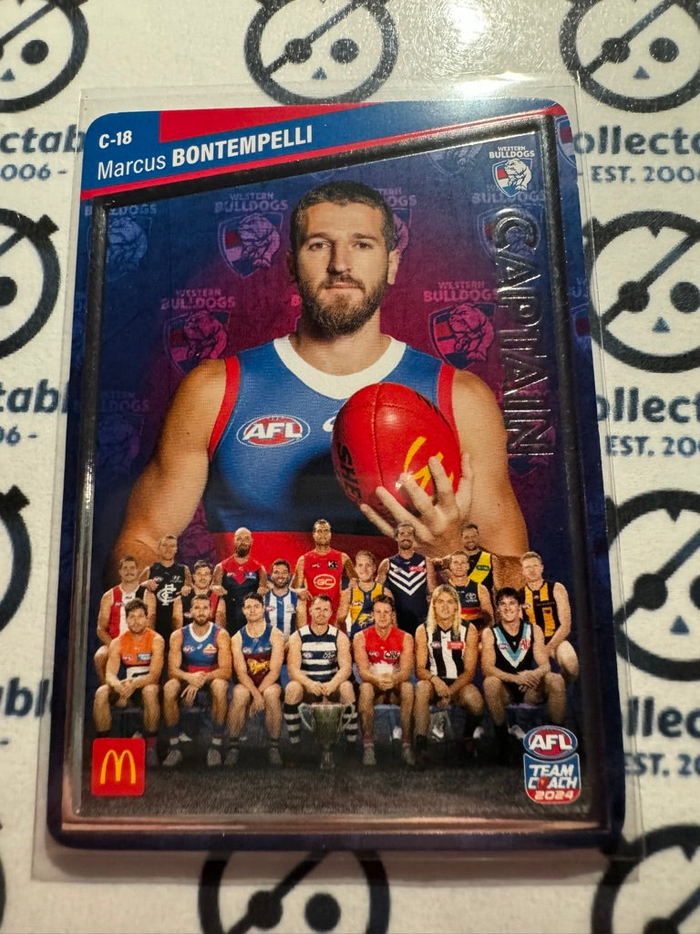 2024 AFL Teamcoach Maccas Captain Silver - Marcus Bontempelli C-18 Bulldogs