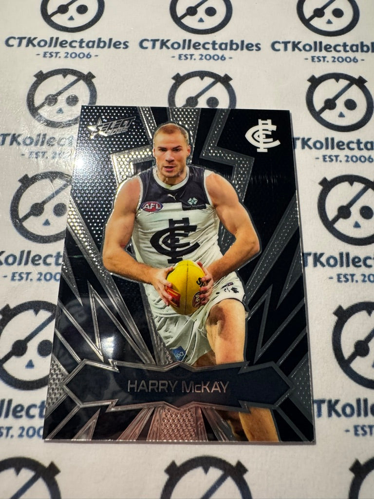 2025 AFL Footy Stars Luminous Lightning Gold Harry Mckay #319/399 Blues LT35