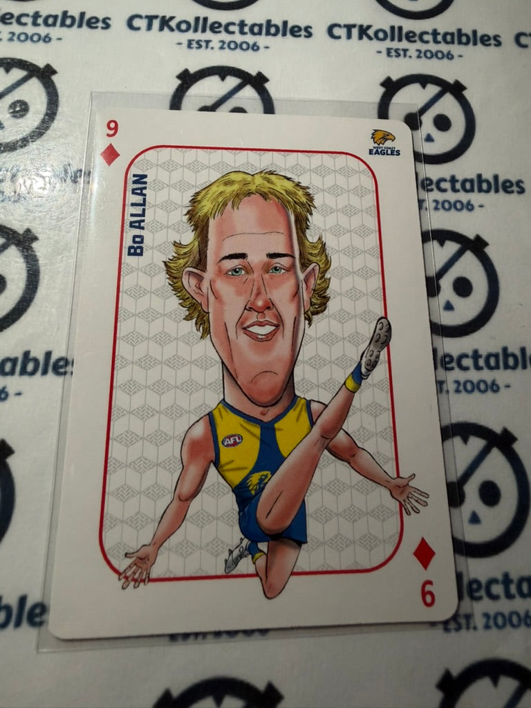 2026 Teamcoach AFL Wildcard Playing Cards Bo Allan Eagles