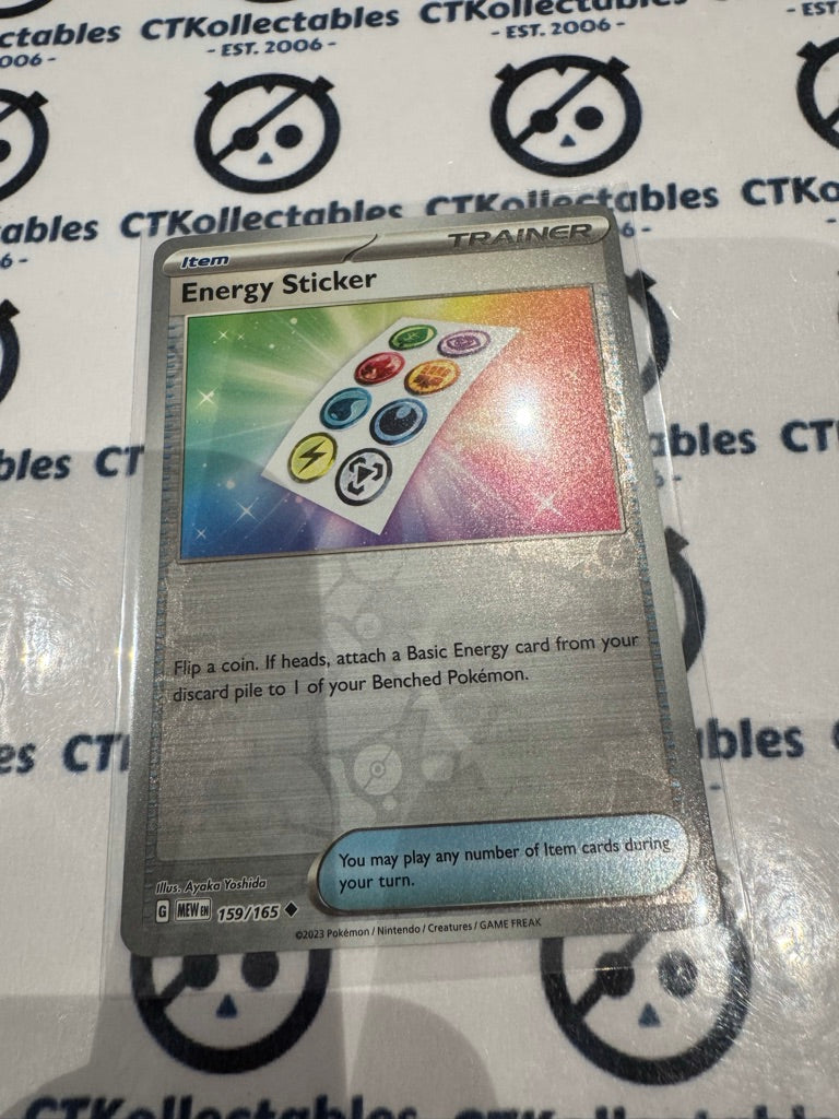 Energy Sticker Reverse Holo #159/165 Scarlet & Violet 151 Pokemon Card